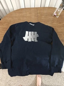Undefeated Crew Neck Sweatshirt Mens Medium Black - Picture 1 of 3