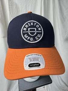 Mütze Kappe Brixton Company Crest x MP Netzrücken Netplus Trucker Druckknopflasche verstellbar - Bild 1 von 4