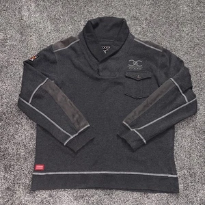 Coogi Melbourne Herren grau Langarm Taschen Detailing Pullover Sweatshirt 2XL - Bild 1 von 12