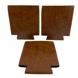 Lone River Bierdose Koozie Leder 3er Set, Brandneu - Bild 1 von 4