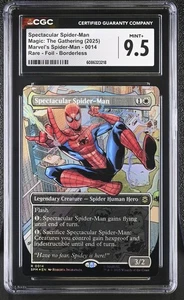 SPECTACULAR SPIDER-MAN Marvel's Spider-Man Borderless Foil Rare CGC 9.5 MTG - Bild 1 von 2