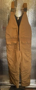 Dakota Outerwear Insulated Coveralls Mens 2XL Brown Workwear Bib Snow Pants - Picture 1 of 18