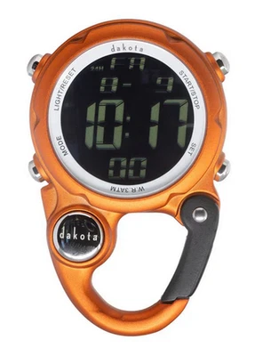 Dakota Watch Company Mini Digiclip - Reloj Mosquetón Naranja Foto 1 de 2