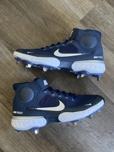 Botines de béisbol Nike Alpha Huarache 3 High azul marino blanco MCS para hombre talla 15 Yankees - Imagen 1 de 14