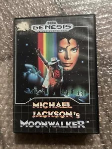 Michael Jackson's Moonwalker (Sega Genesis, 1990) CIB COMPLETE WITH MANUAL - Picture 1 of 10