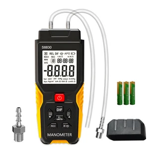 Digitales Manometer Luftdruckmesser HVAC Gasdifferenzdruckmessgerät 12unit 2port - Bild 1 von 7