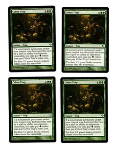 4x Trappola Cobra EX Zendikar Mtg Magic EDH 4x x4 - Foto 1 di 2