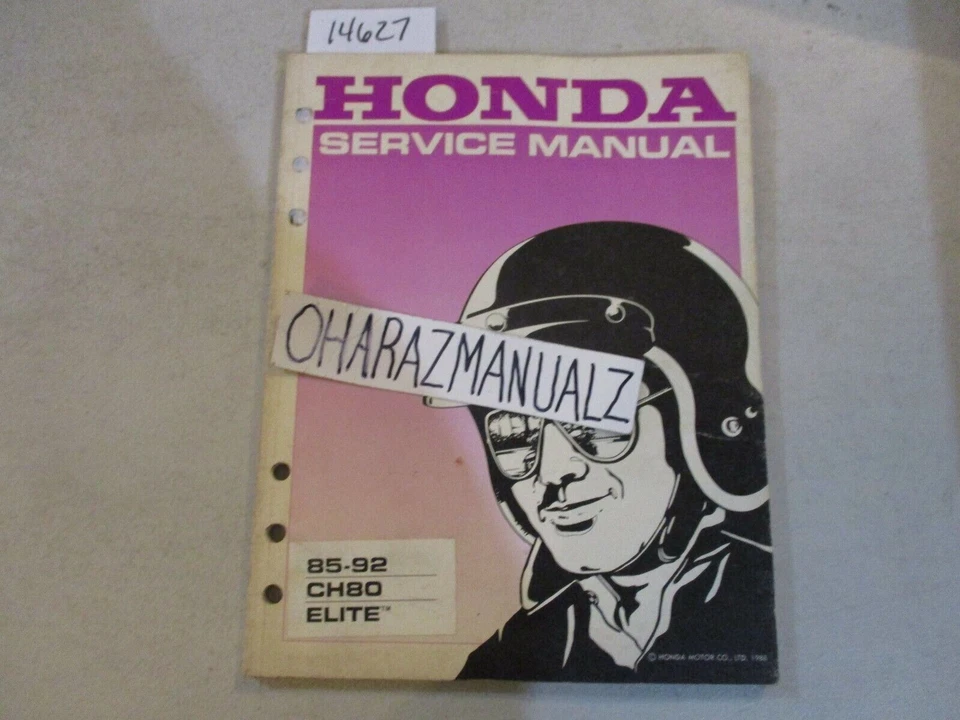 HONDA CH80 Elite 1985 1986 1987 1988 1989 1990 1991 1992 manual de servicio Foto 1 de 1