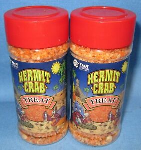 2 Bottles Hermit Crab Food ~ Florida Marine Research ~ Hermit Crab 1.5oz Treats 