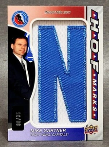 2024-25 SP Game Used HOF Marks "N" #HOFM-MG Mike Gartner 8/35 - Picture 1 of 2