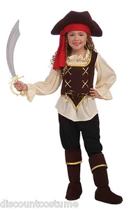 FORUM BUCCANEER GIRL PIRATE SWASHBUCKLER CHILD HALLOWEEN COSTUME SMALL 67579 - Picture 1 of 1