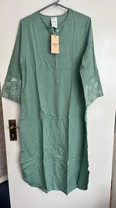 Pantalón Kurta Original Étnico 2 piezas Teñido Talla 10 Pequeño Traje Paquistaní Nuevo con Etiquetas - Imagen 1 de 4