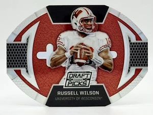 2016 Panini Prizm Draft Die-Cut Silver #35 Russell Wilson Seattle Seahawks - Picture 1 of 2