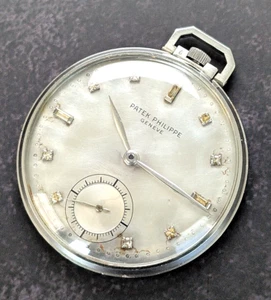 RARE Patek Philippe ref 600 platinum vintage pocket watch - Picture 1 of 17