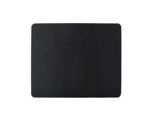 TAPPETINO PER MOUSE NERO 22X18 cm gaming 220x180x1mm mousepad pad pc computer - Afbeelding 1 van 1