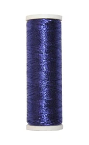 (0,07€/m) Metallic Stickgarn REXETA  Beilauffaden 60m blau (1303) - Bild 1 von 1