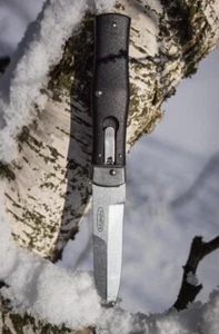 MIKOV Outdoor Self Defense Pocket Knife PREDATOR STONEWASH N690 w/ Sheath - Picture 1 of 11