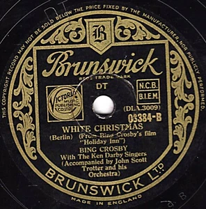 Der Klassiker Weihnachten 78 Bing Crosby - Weiß Weihnachten UK Brunswick 03384 E - Imagen 1 de 1