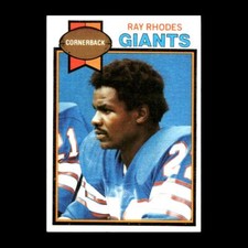 Ray Rhodes 1979 Topps New York Giants #412 R311B 2