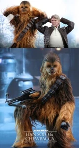 Hot Toys 1/6 MMS376 Star Wars The Force Awakens Han Solo & Chewbacca Limited - Picture 1 of 11