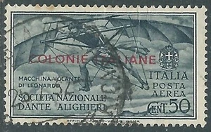 1932 ALLGEMEINE AUSGABEN LUFTPOST GEBRAUCHT DANTE 50 CENT - RA1-2 - Bild 1 von 1