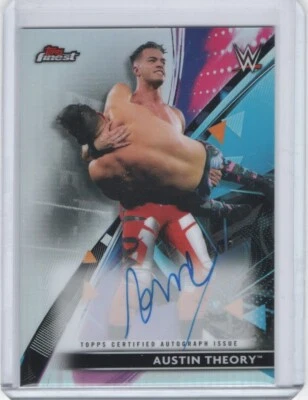 2021 Topps Finest WWE Roster Autograph #RA-AT Austin Theory - Image 1 of 2