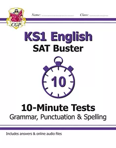KS1 English SAT Buster 10-Minute Tests: Grammar, Punctuation & S... by CGP Books - Imagen 1 de 4
