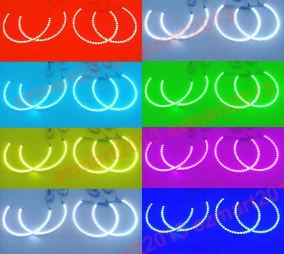 RGB halo ring for Lexus RX300 99-03 headlight bluetooth Flash DRL angel eye lamp - Image 1 of 4