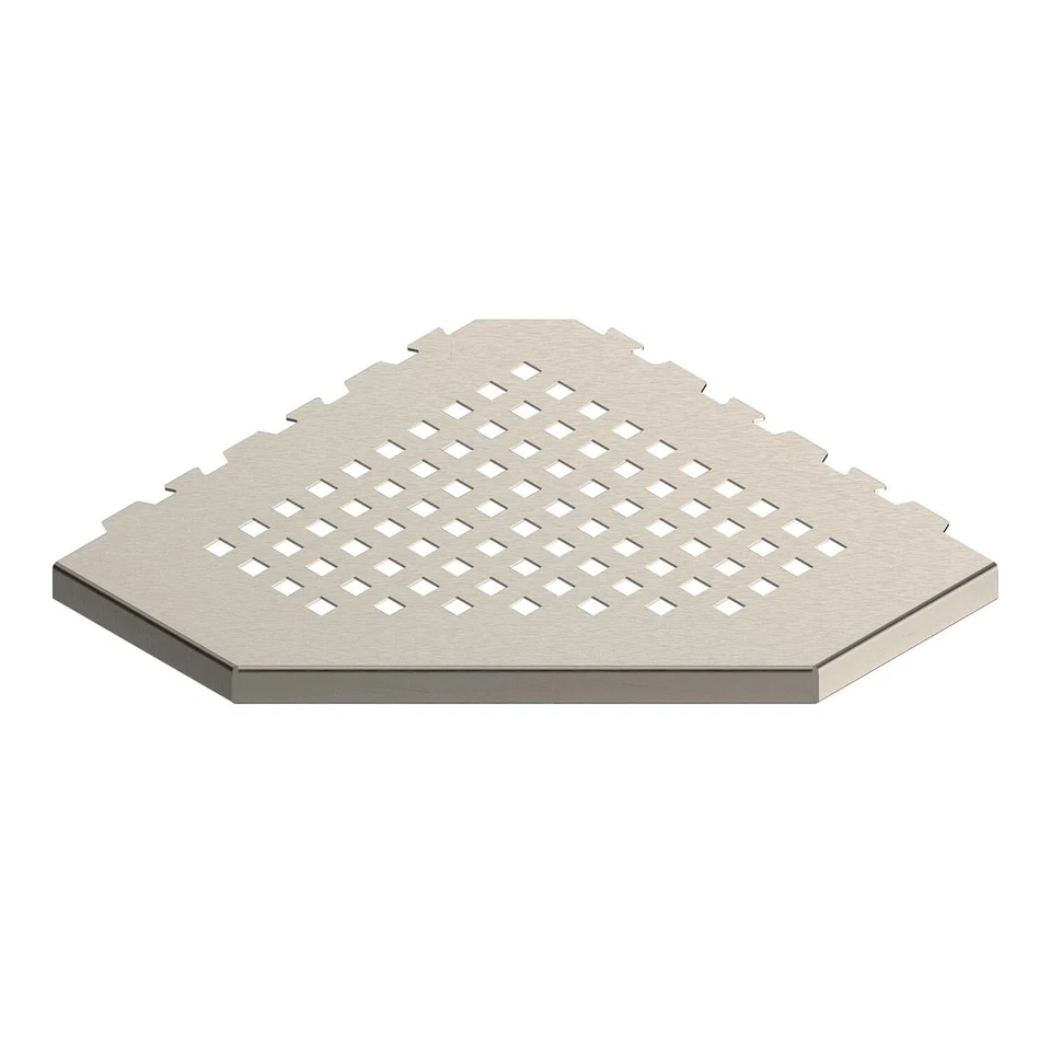 GURU USA Evolux Estante de Ducha Esquinero de Acero Inoxidable, Plus Trapezoide, Níquel Foto 1 de 4