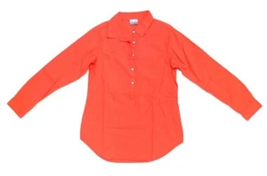 NEW Columbia Women Keru Falls Long Sleeve Cotton Shirt Tunic Orange S - Picture 1 of 1