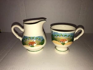 Vintage Sangostone Country Cottage #3645 Small Creamer cup/Footed mug - Picture 1 of 2