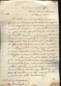 1815 EDWARD Duke of Kent & Strathearn, CALEDONIAN ASYLUM OFFICE, Covent Garden - Picture 1 of 2