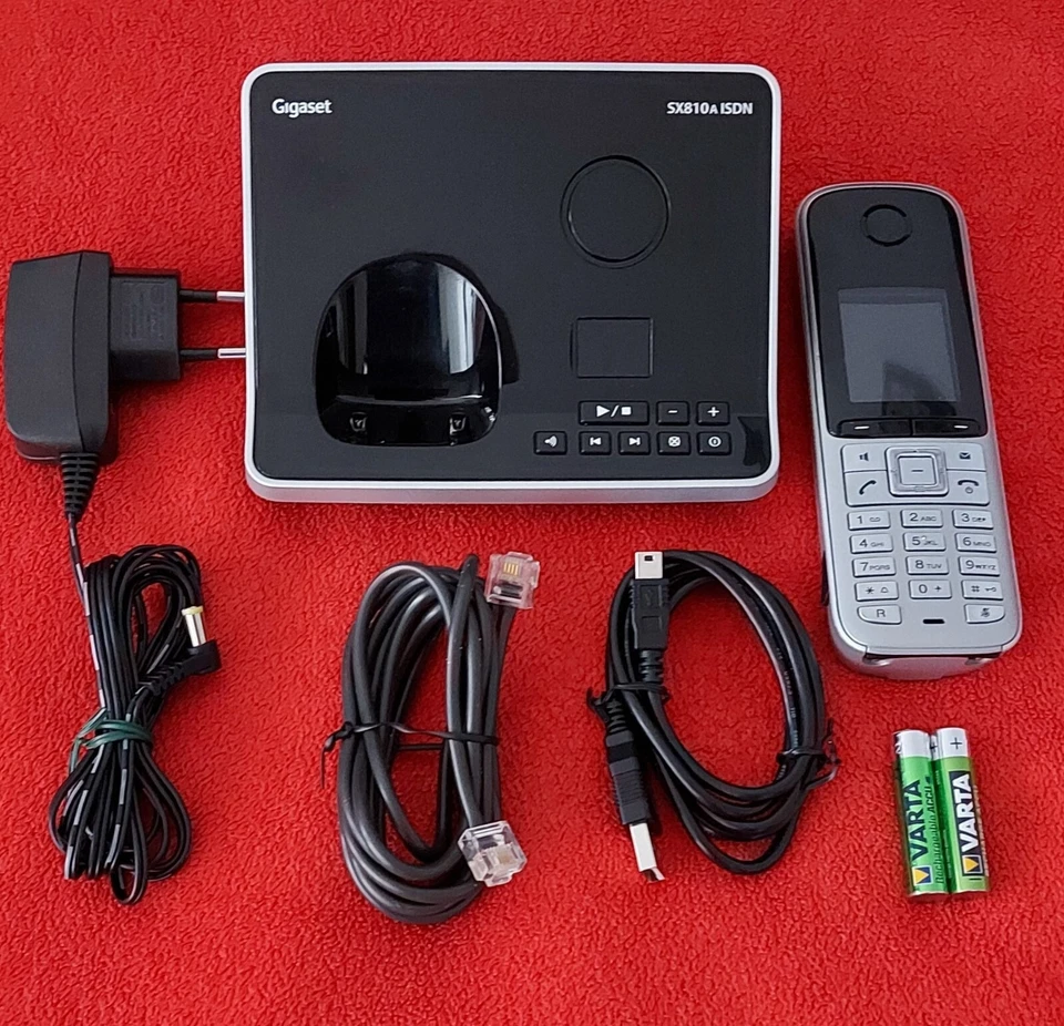 Gigaset SX810A ISDN Basisst. S810H Mobiltelefon Neuen Varta Akkus 1000mAh Gerein - Bild 1 von 1