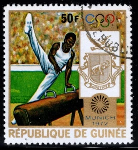 Tip Topical Guinea GN 623 Used-Sports / Olympics / Gymnastics / Elephant / Birds - Picture 1 of 1