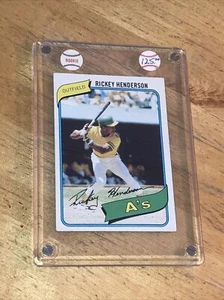 1980 Topps #305 HOF Rickey Henderson EX-MINT Oakland A’s Vintage Baseball - Picture 1 of 8