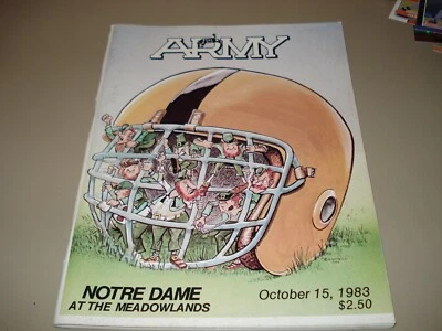 10/15 1983 NOTRE DAME FIGHTING IRISH VS. NAVY  PROGRAM  HTF  FRAMEABLE COVER!!  - Image 1 of 3