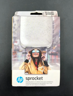 HP Sprocket 200 (2nd Edition) Portable Smartphone Photo Printer 2x3" Luna Pearl - Bild 1 von 4