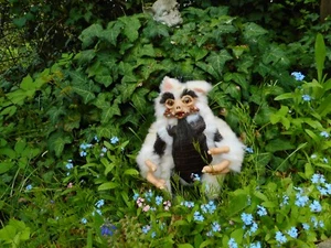 Kreatur Art Doll Puppe Fabelwesen WOLPERTINGER "KRAMM" FolkArt Folklore OOAK - Picture 1 of 7