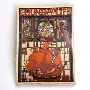 COUNTRY LIFE 1924 100 Years Cover Art Architure Ads Furniture Glass Potter - Bild 1 von 21