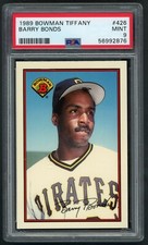 1989 Bowman Tiffany Barry Bonds Pittsburgh Pirates #426 PSA 9 MINT