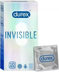 Durex Invisible Super Ultra Thin Condoms for Men – 10S - Picture 1 of 8