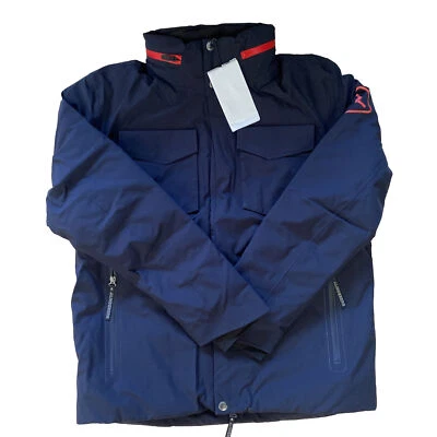 Chaqueta para hombre J Lindeberg Active M65 AMOW06368 6855 azul marino mediana NUEVA NUEVA CON ETIQUETAS Foto 1 de 4