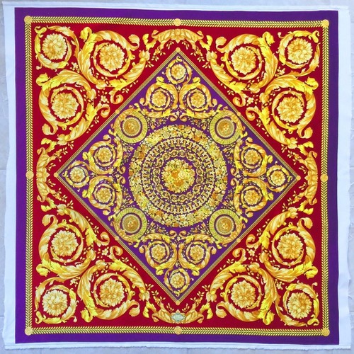 GIANNI VERSACE pannello tessuto velluto stampa barocco taglia 55' quadrato