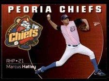 2009 MultiAd Marcus Hatley Peoria Chiefs #15
