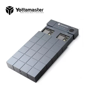 Dual-Bay NVME M.2 SSD Docking Station Offline Clone USB C 10Gbps for PCIE SSD - Picture 1 of 8
