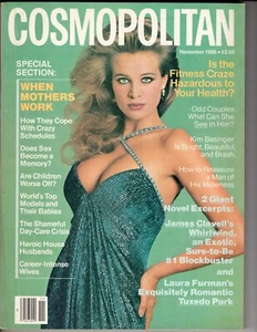 1986 NOVEMBER COSMOPOLITAN MAGAZINE FREDERIQUE BY SCAVULLO KIM BASINGER - Picture 1 of 1