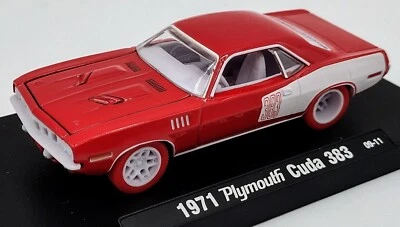 LOOSE RED CHASE M2 Machines 1:64 Drivers R2 09-11 1971 Plymouth Cuda 383 - Image 1 of 4