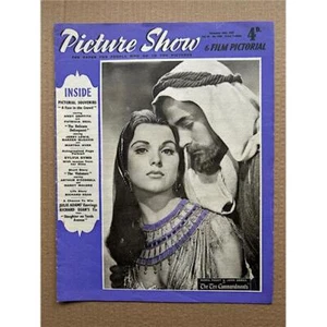DEBRA PAGE + JOHN DEREK PICTURE SHOW MAGAZINE NOVEMBER 30 1957 - THE TEN COMMAND - Picture 1 of 1