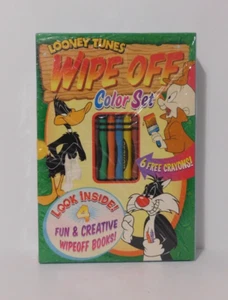 Looney Tunes 2007 set pulizia con 4 libri e 6 pastelli sigillato nuovo 2007 - Foto 1 di 5