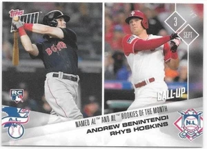 ANDREW BENINTENDI RC / RHYS HOSKINS XRC 2017 TOPPS NOW #552 - Picture 1 of 2